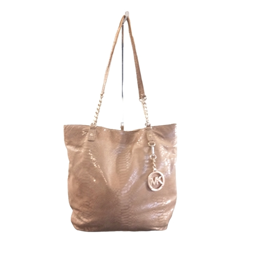 Michael Kors Shimmering Nude Snake Embossed Shoulder bag